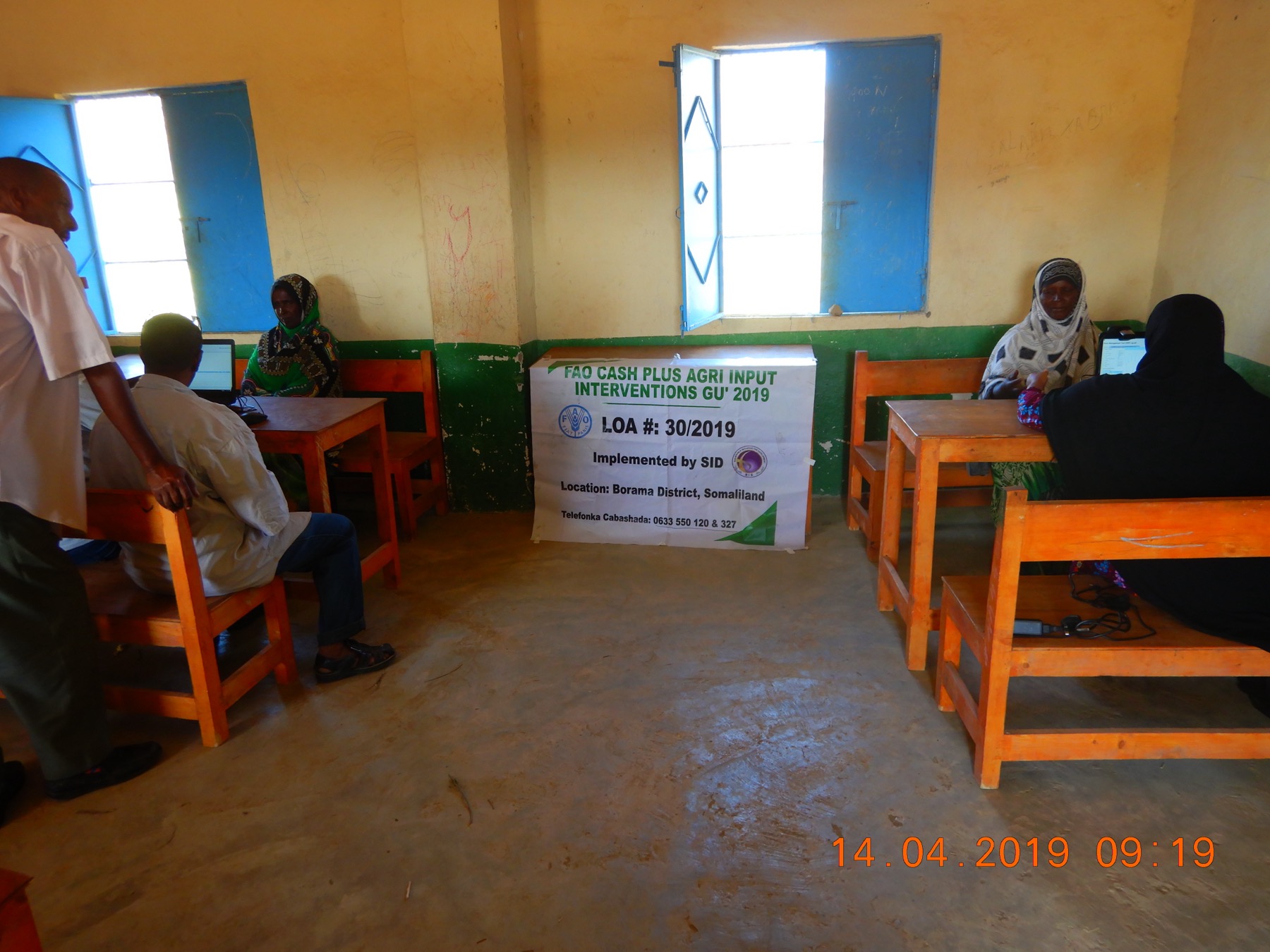 SID beneficiary registration activity in Borama district